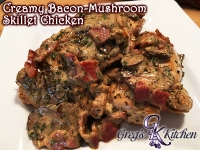 Creamy Bacon-Mushroom Skillet Chicken