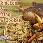 Roast Chicken & Stuffing in a Slow Cooker