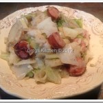 Smoked Sausage Potatoes Cabbage and Onions