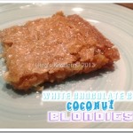 Chloie’s White Chocolate Chip-Coconut Blondies