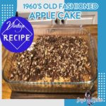 Vintage 1960's Apple Cake