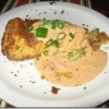 Alligator Sausage and Shrimp Cheesecake