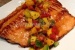 Spicy Peach Glazed Salmon