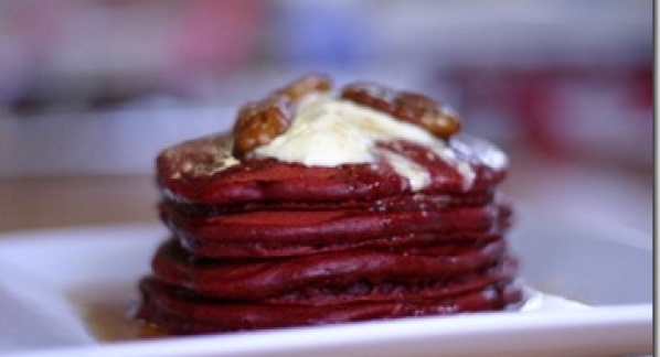 Red Velvet Pancakes