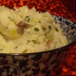 Mashed Buttermilk Potatoes With  Roasted Garlic
