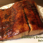 Blackberry Ginger Balsamic Glazed Salmon