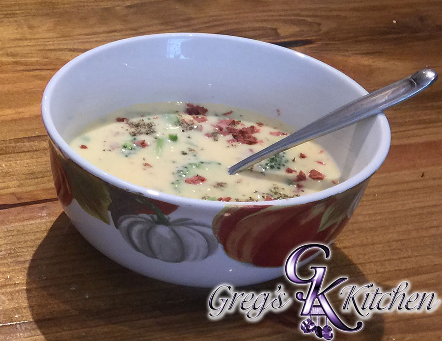 Moms Cheesy Cream of Broccoli Soup - Greg's Kitchen