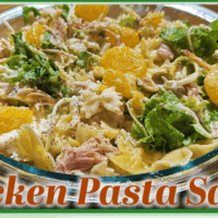 Fresh Chicken Pasta Salad with Creamy Citrus Dressing