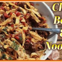 Chili Beef & Noodles – A Cheesy Homestead Classic